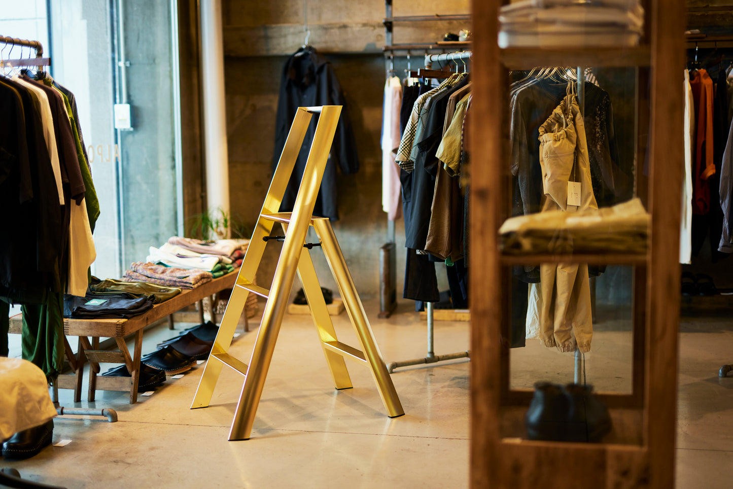 lucano premium step ladder 3-step GOLD