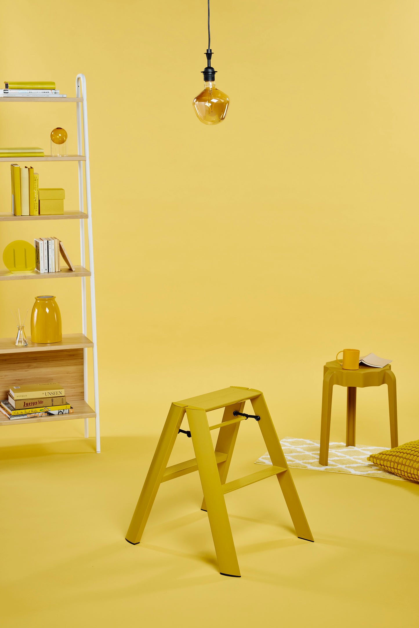 lucano step ladder 2-step MUSTARD YELLOW