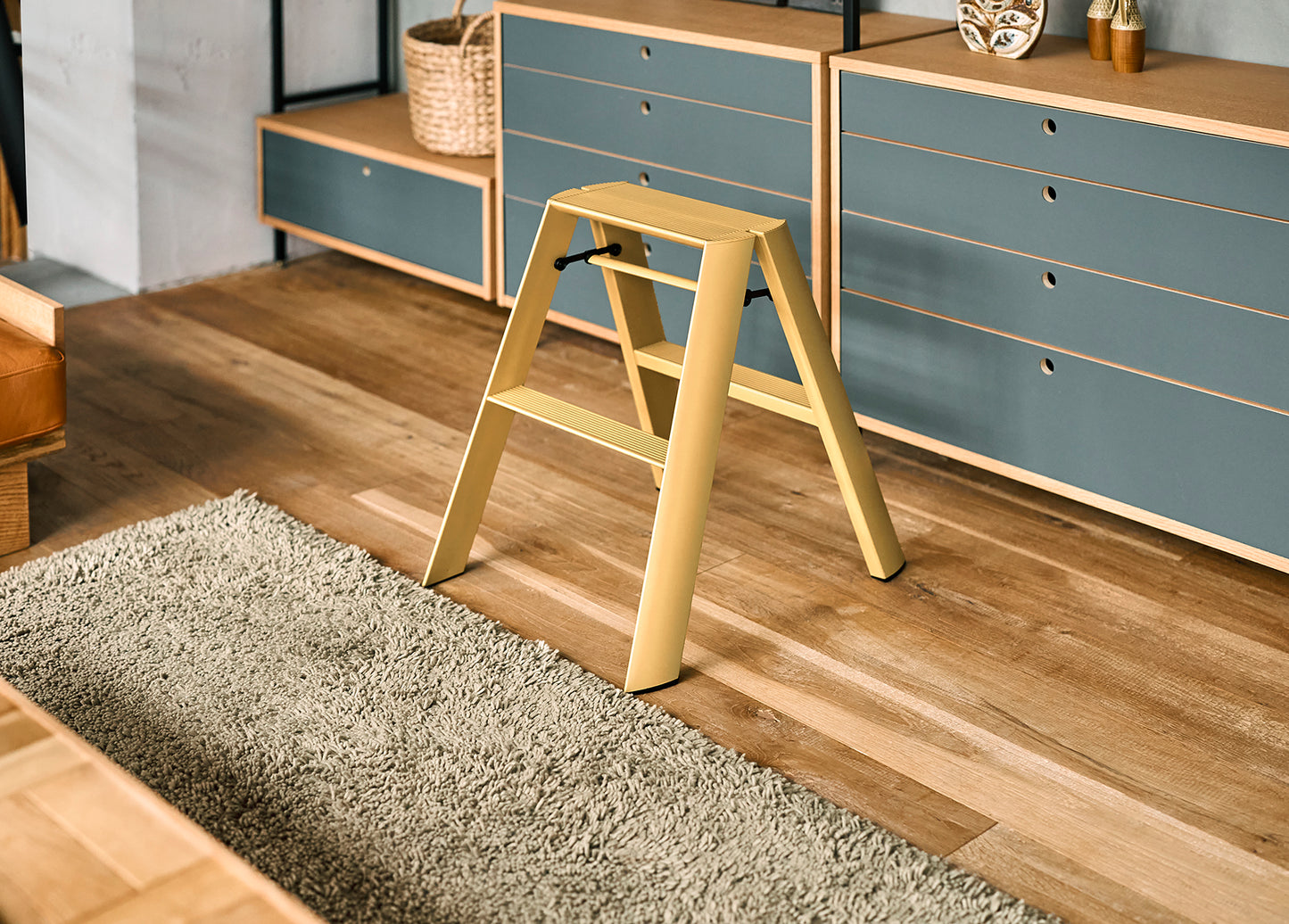 lucano step ladder 2-step MUSTARD YELLOW