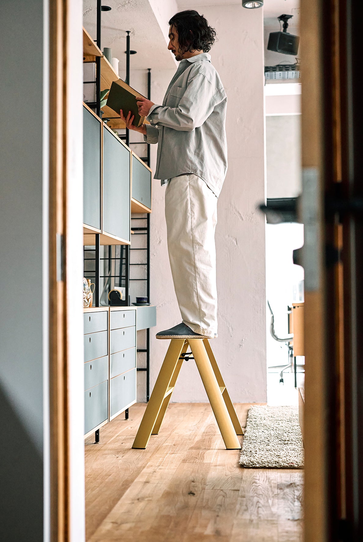 lucano step ladder 2-step MUSTARD YELLOW