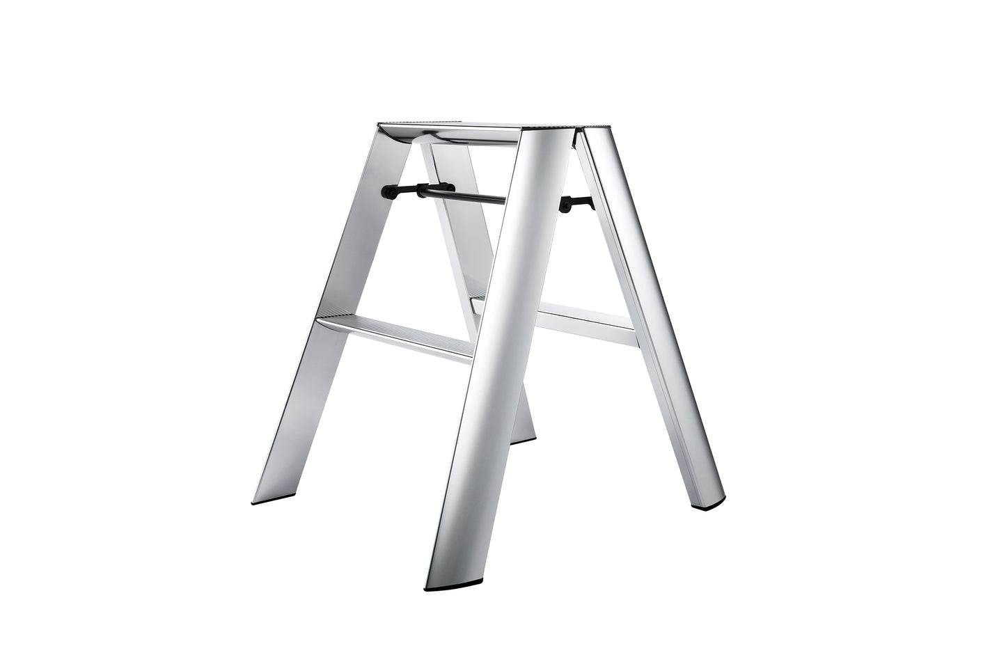 lucano premium step ladder 2-step SILVER