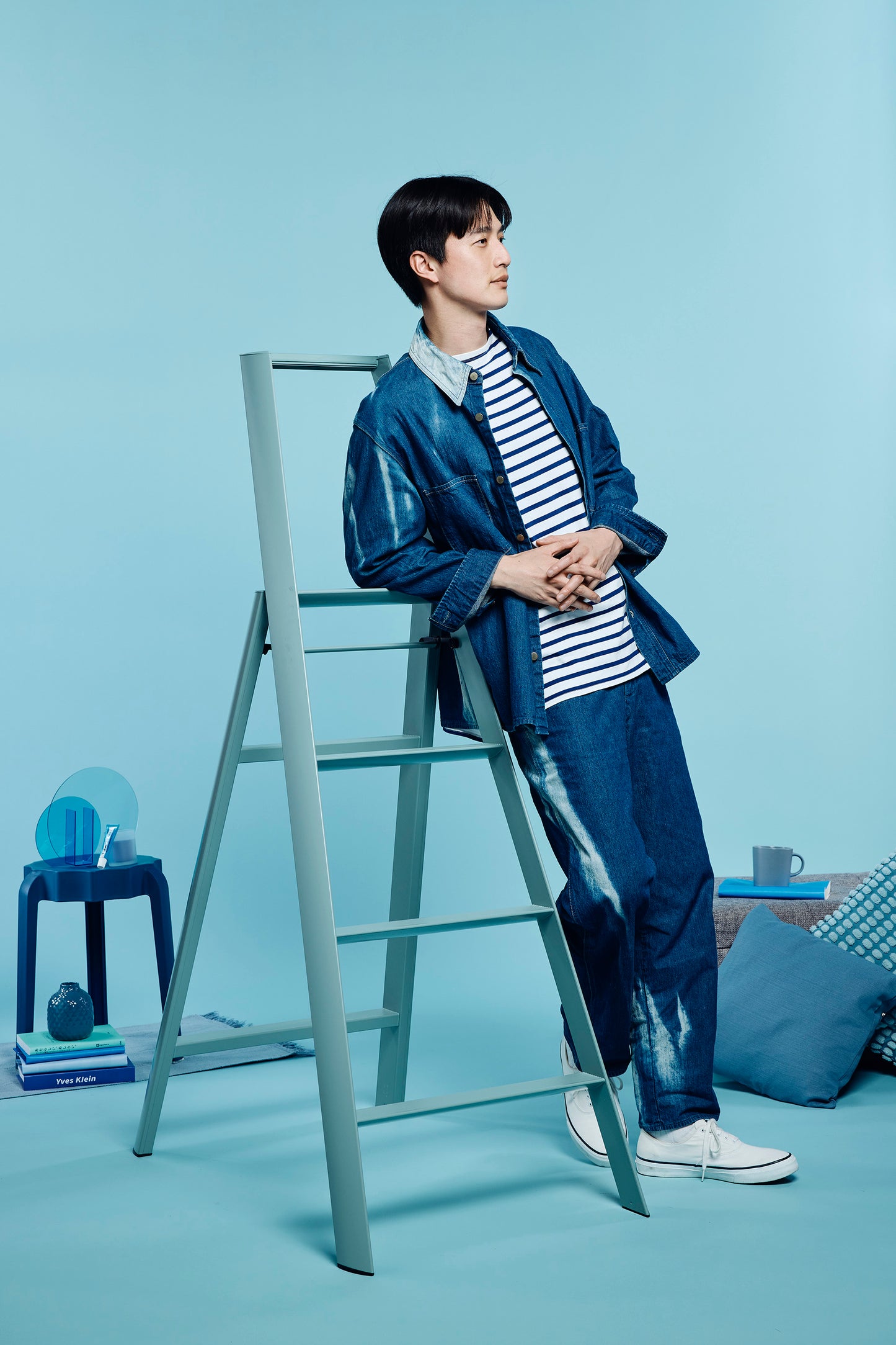 lucano step ladder 4-step DUSTY MINT