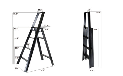 lucano step ladder 4-step MUSTARD YELLOW